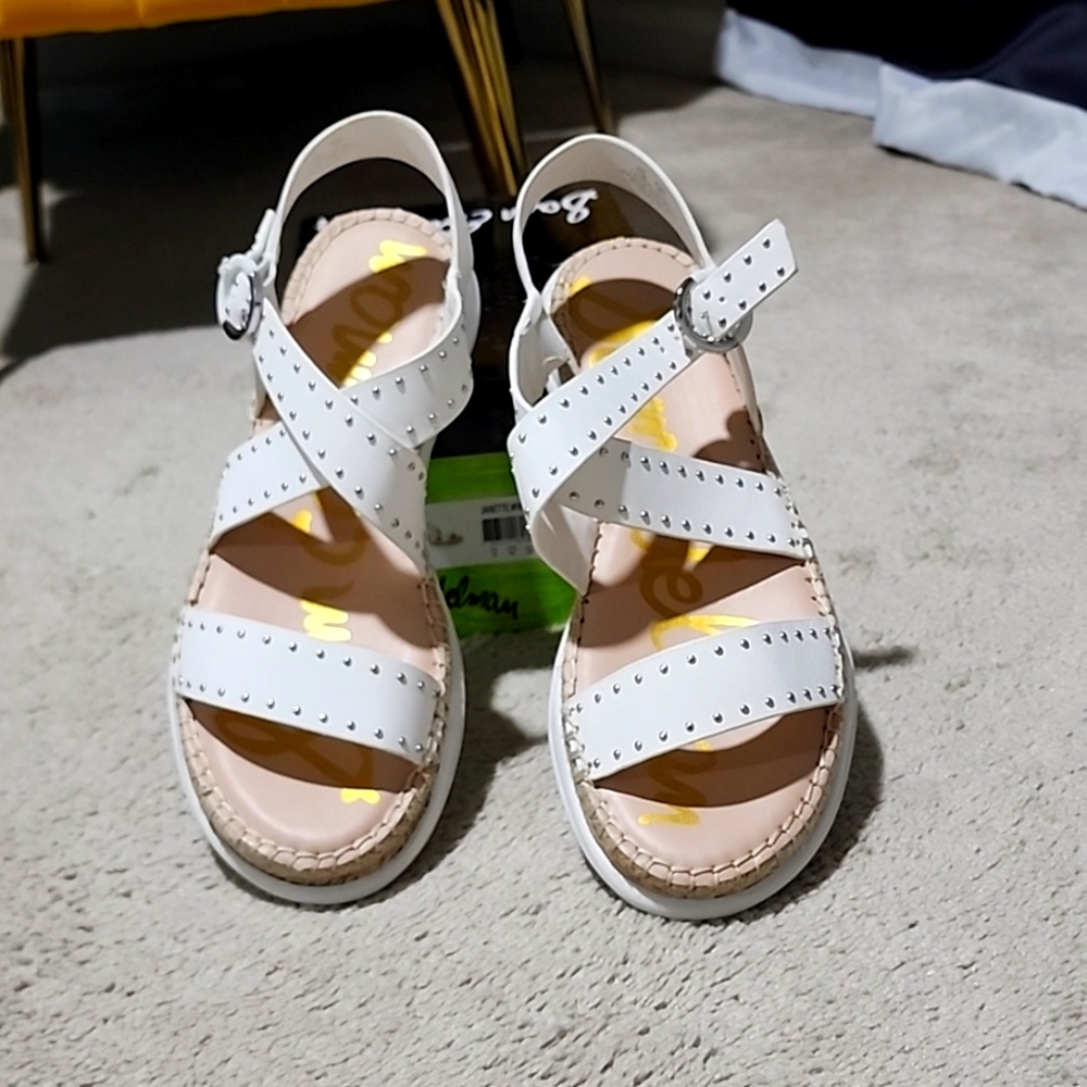 Sam Edelman White Sandals